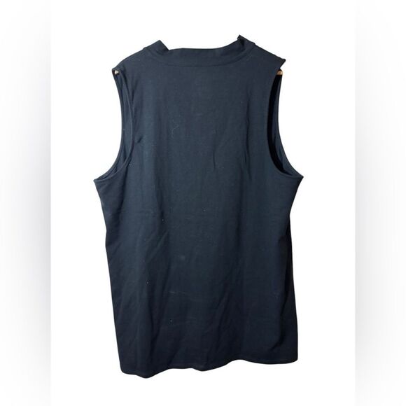 NEW TORRID | sleeveless top shirt black zip up 5 5X 28 - Picture 2 of 4